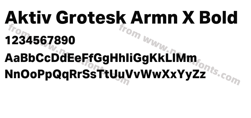 Aktiv Grotesk Armn X BoldPreview