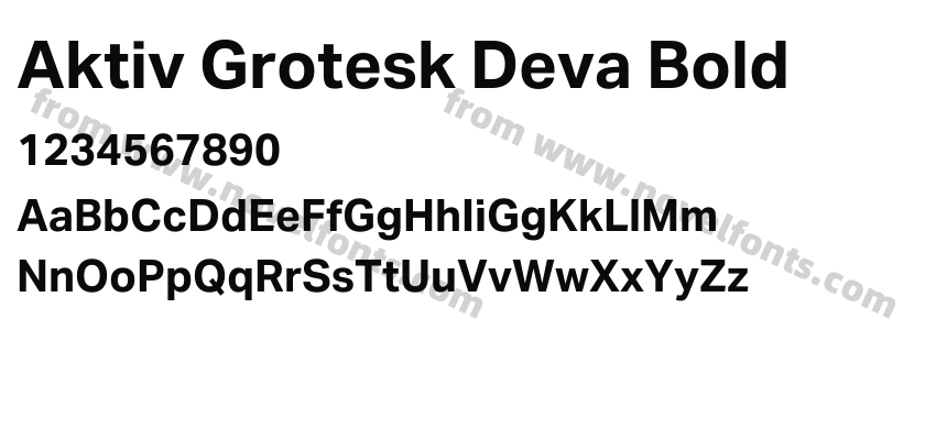 Aktiv Grotesk Deva BoldPreview
