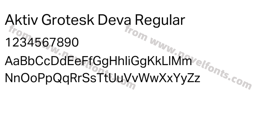 Aktiv Grotesk Deva RegularPreview