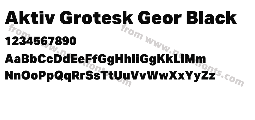 Aktiv Grotesk Geor BlackPreview