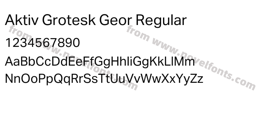 Aktiv Grotesk Geor RegularPreview