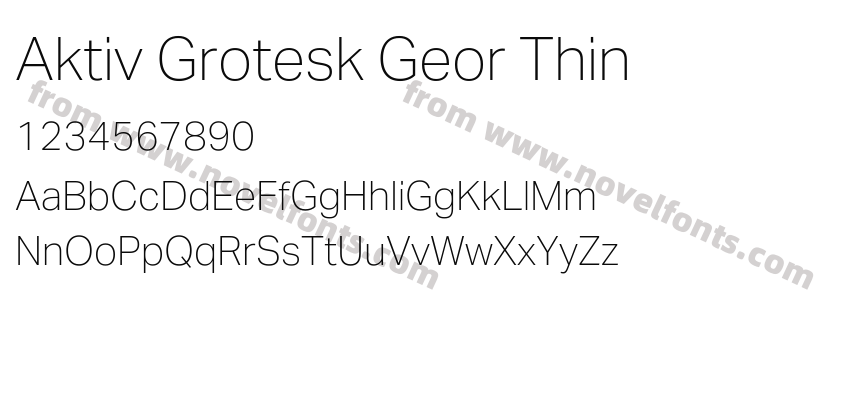 Aktiv Grotesk Geor ThinPreview