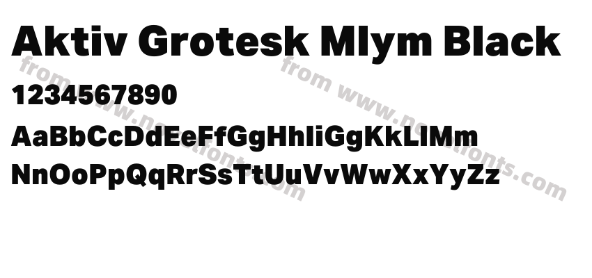 Aktiv Grotesk Mlym BlackPreview