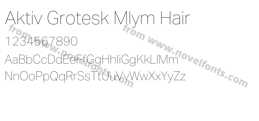 Aktiv Grotesk Mlym HairPreview