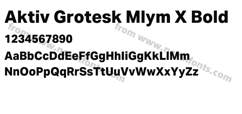 Aktiv Grotesk Mlym X BoldPreview