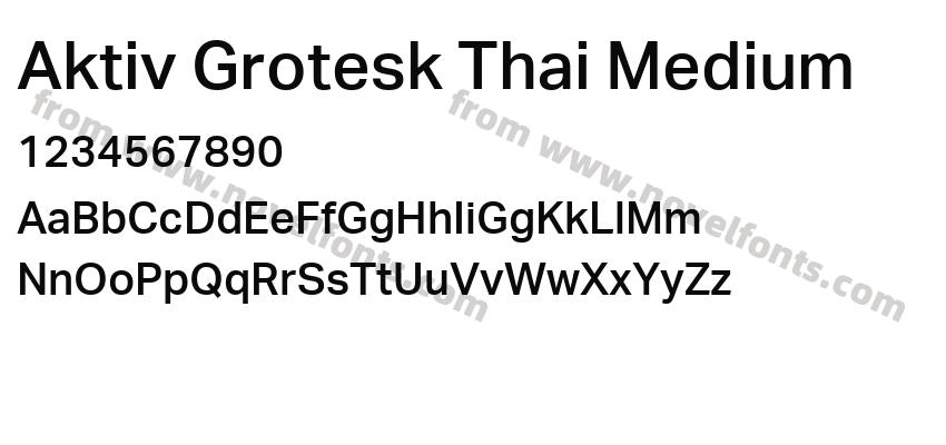 Aktiv Grotesk Thai MediumPreview