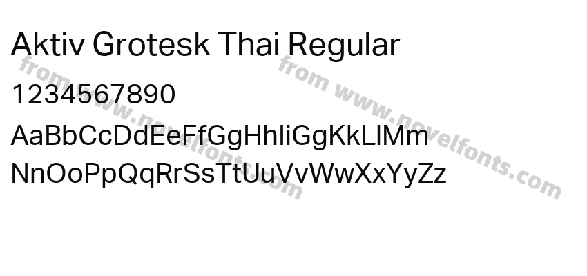 Aktiv Grotesk Thai RegularPreview