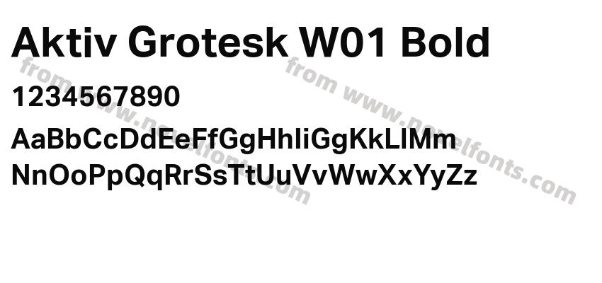 Aktiv Grotesk W01 BoldPreview