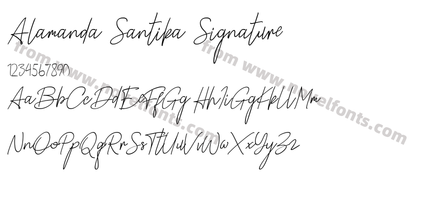 Alamanda Santika SignaturePreview