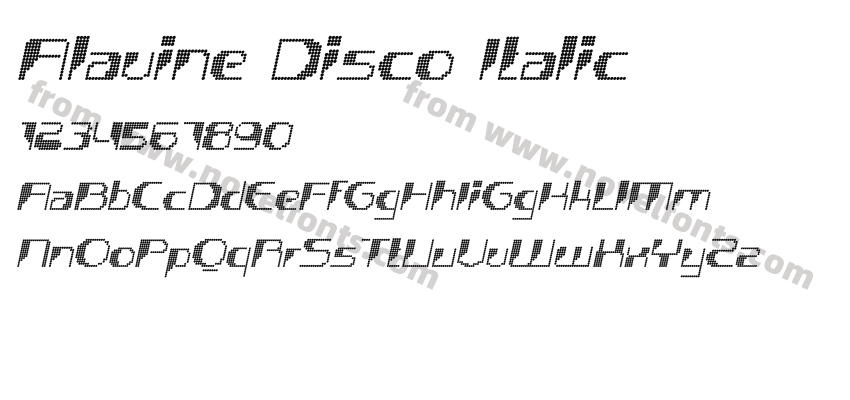 Alavine Disco ItalicPreview