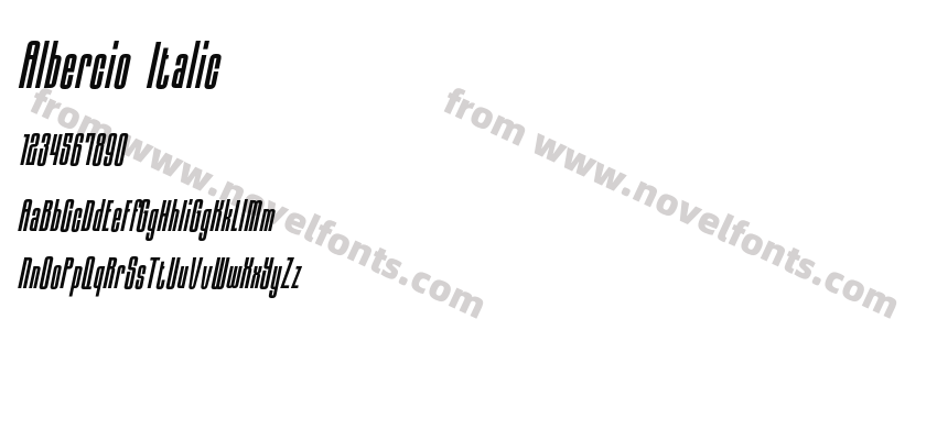 Albercio ItalicPreview