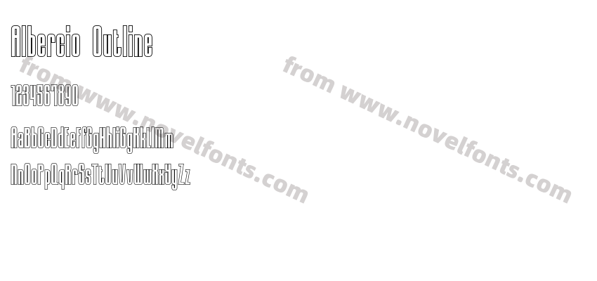 Albercio OutlinePreview