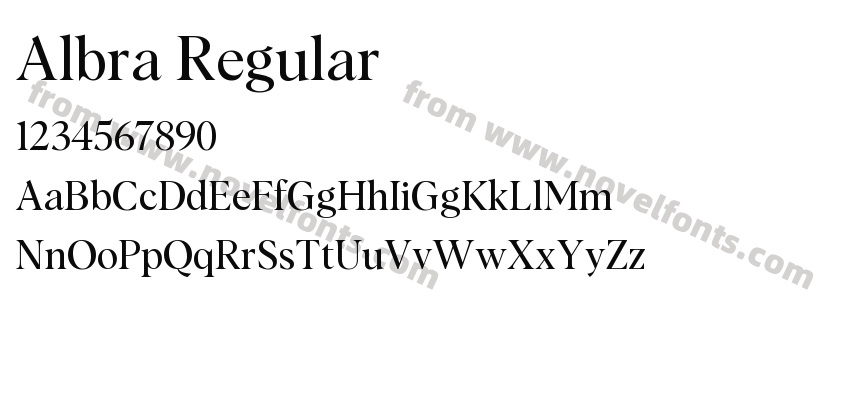 Albra RegularPreview