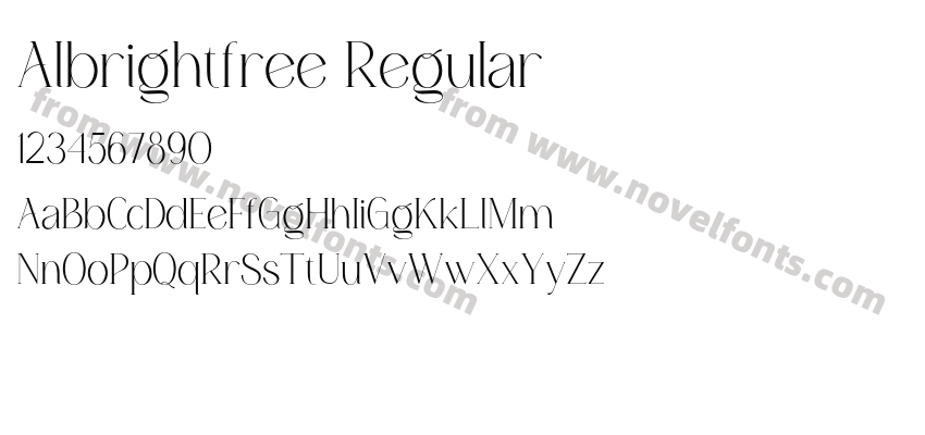 Albrightfree RegularPreview