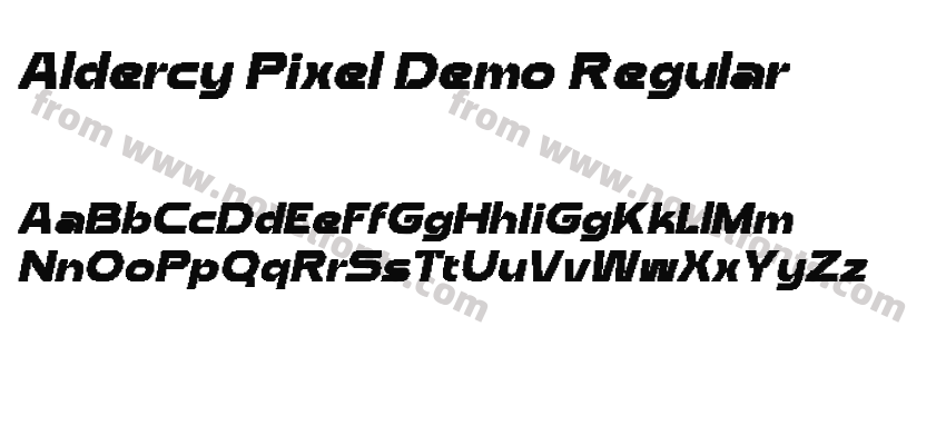 Aldercy Pixel Demo RegularPreview