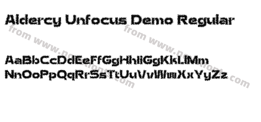 Aldercy Unfocus Demo RegularPreview