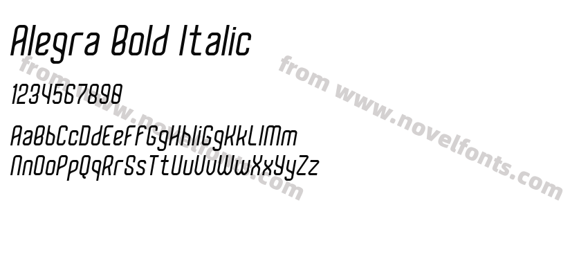 Alegra Bold ItalicPreview