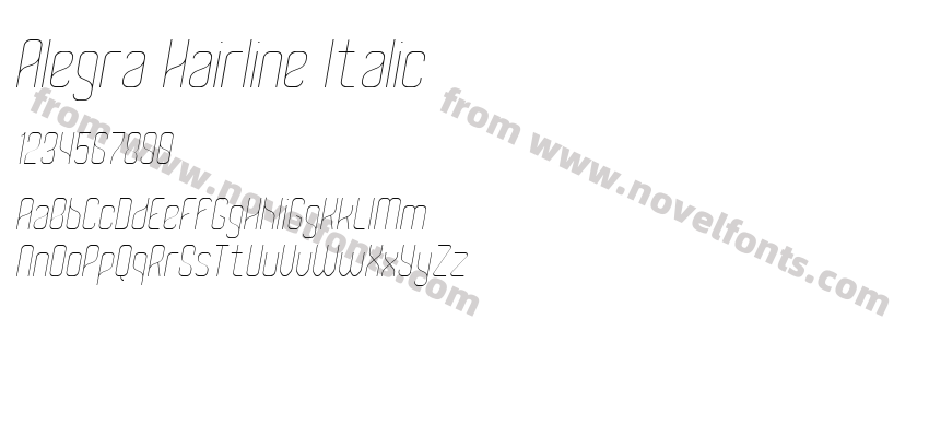 Alegra Hairline ItalicPreview