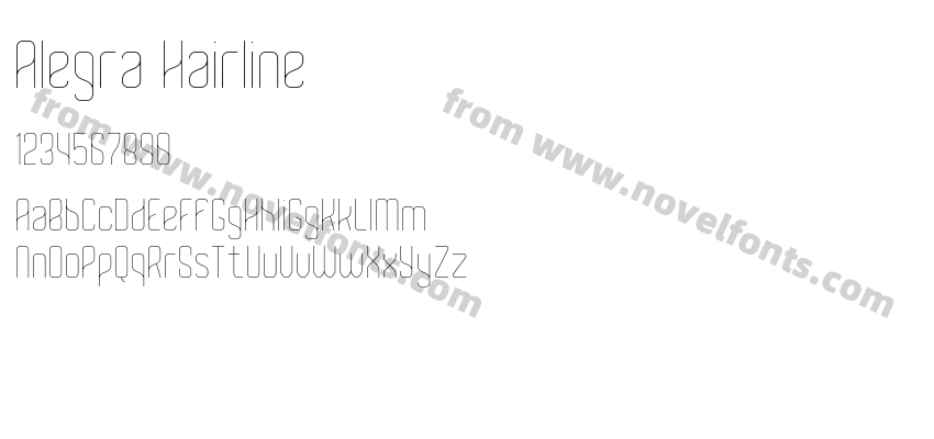Alegra HairlinePreview