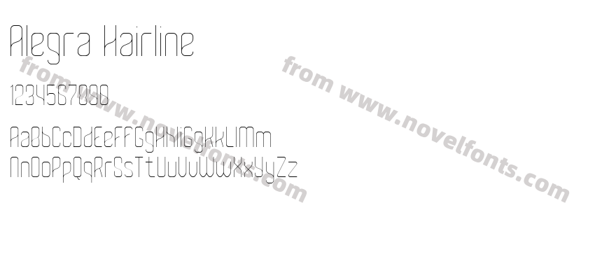 Alegra HairlinePreview