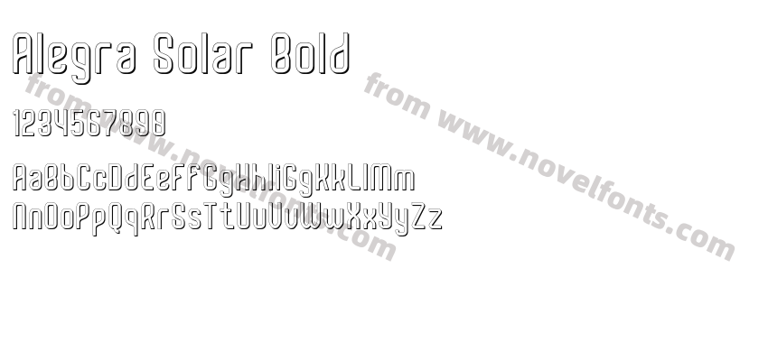 Alegra Solar BoldPreview
