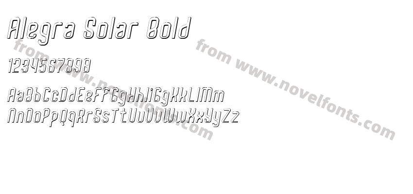 Alegra Solar BoldPreview