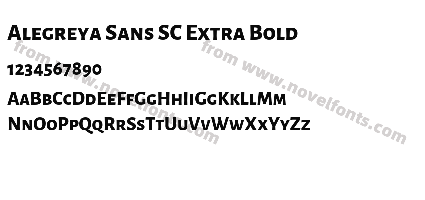 Alegreya Sans SC Extra BoldPreview