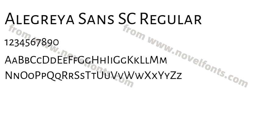 Alegreya Sans SC RegularPreview