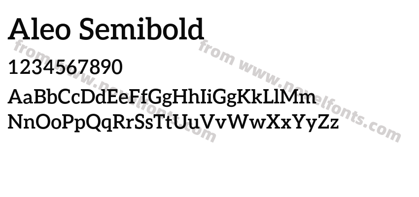 Aleo SemiboldPreview