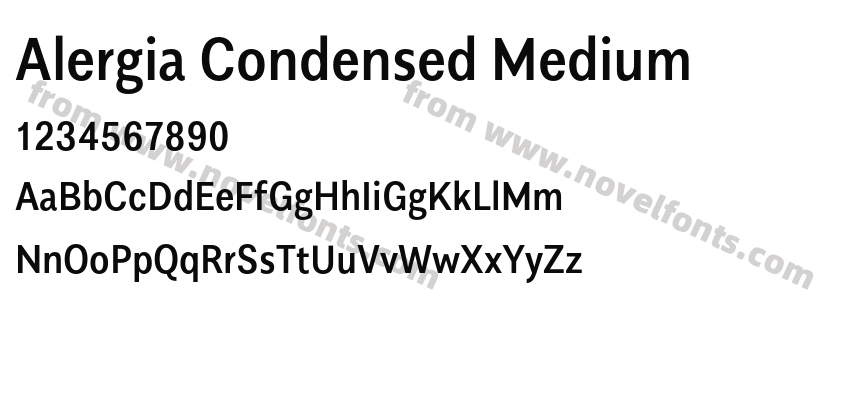 Alergia Condensed MediumPreview