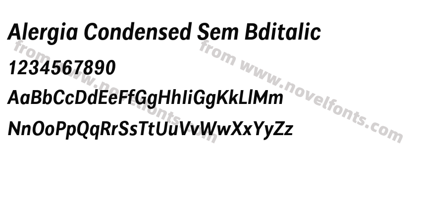 Alergia Condensed Sem BditalicPreview