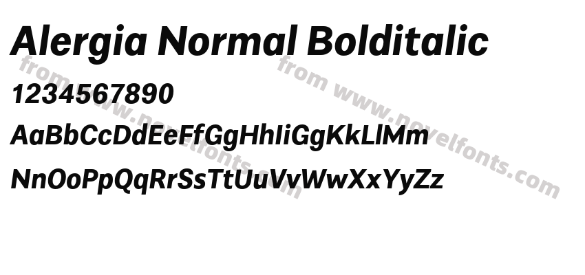 Alergia Normal BolditalicPreview