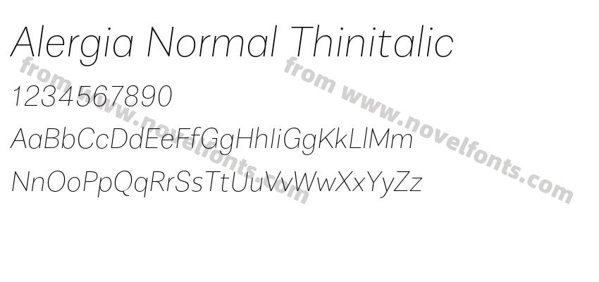 Alergia Normal ThinitalicPreview