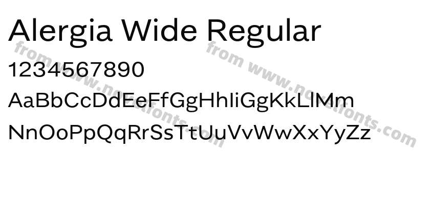 Alergia Wide RegularPreview
