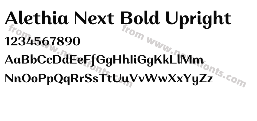 Alethia Next Bold UprightPreview