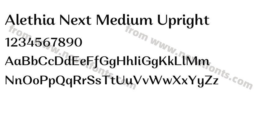 Alethia Next Medium UprightPreview