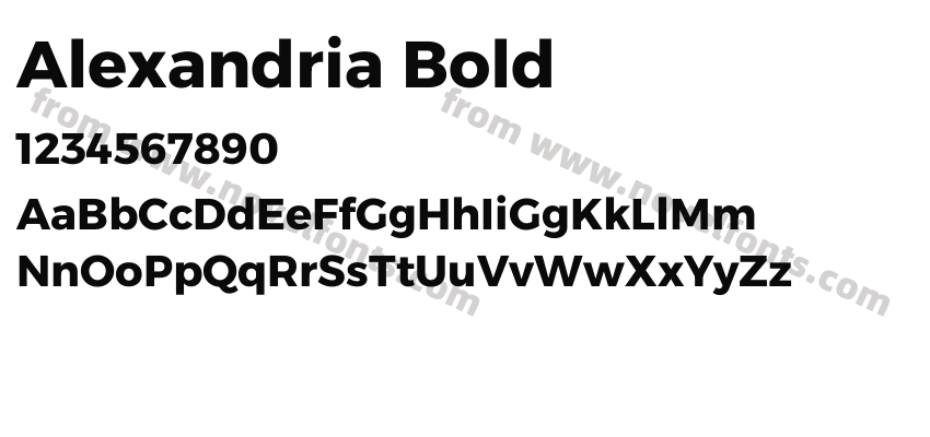 Alexandria BoldPreview