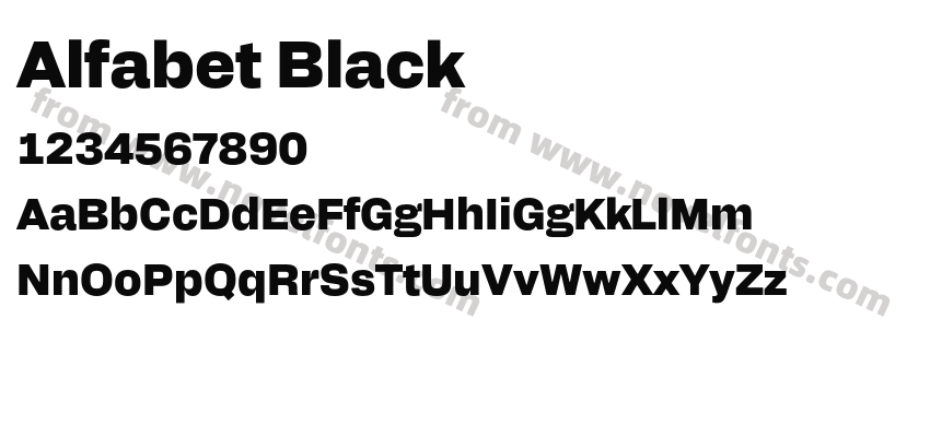 Alfabet BlackPreview