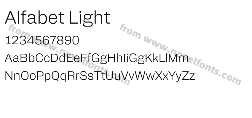 Alfabet LightPreview