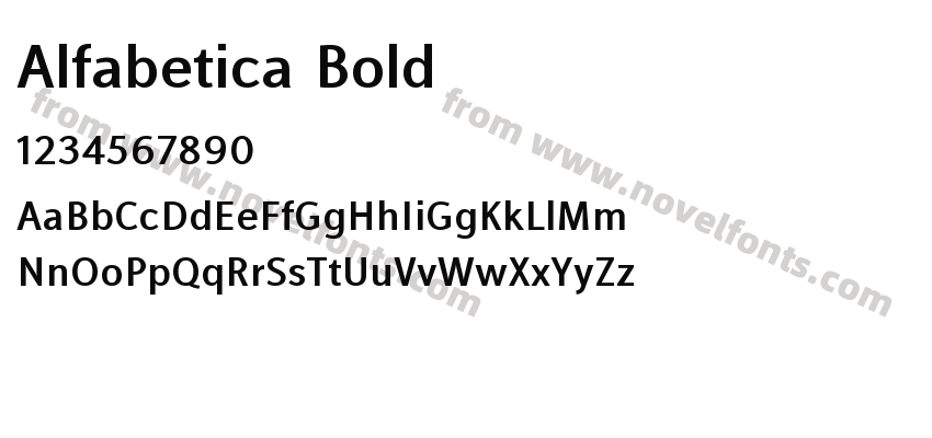 Alfabetica BoldPreview