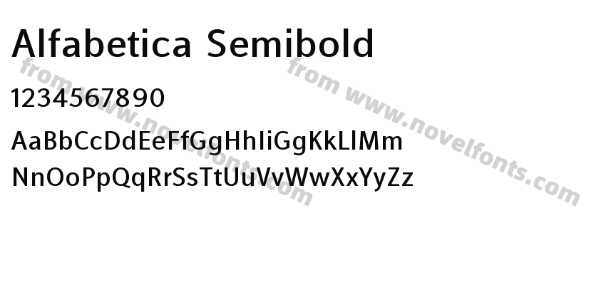 Alfabetica SemiboldPreview
