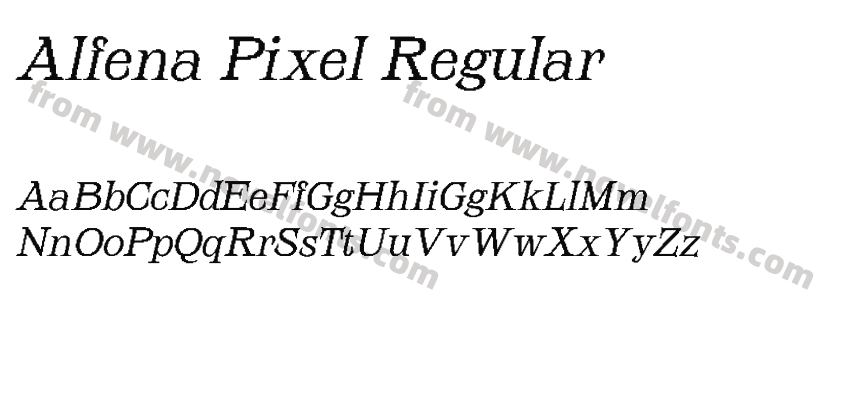 Alfena Pixel RegularPreview