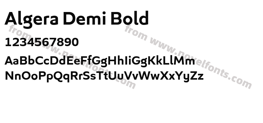 Algera Demi BoldPreview