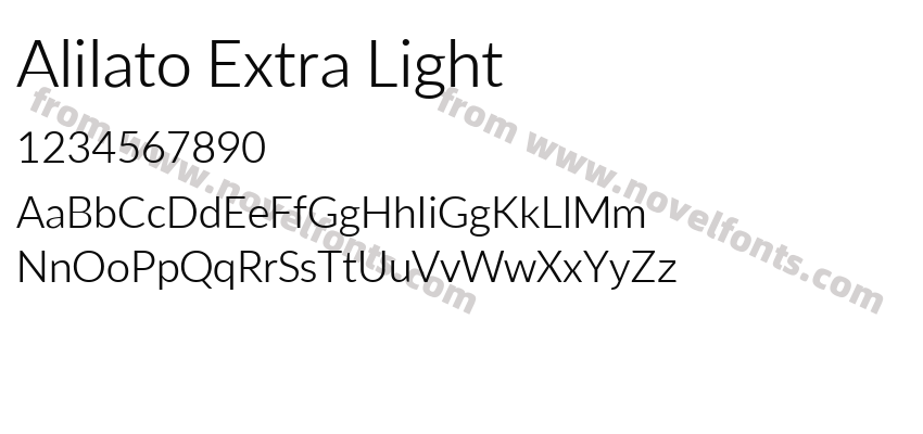 Alilato Extra LightPreview