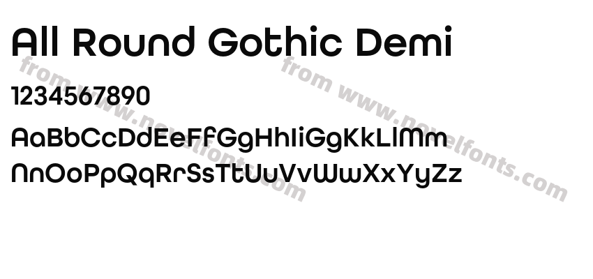 All Round Gothic DemiPreview