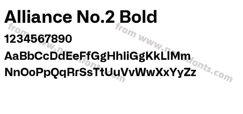 Alliance No.2 BoldPreview
