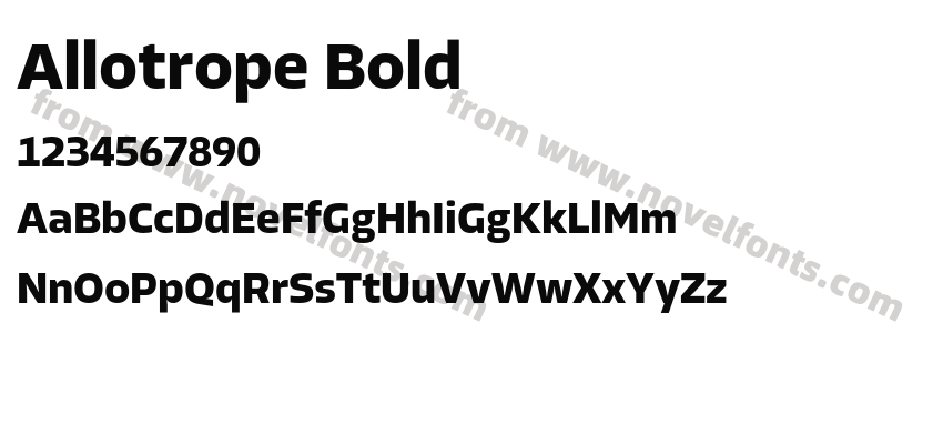 Allotrope BoldPreview