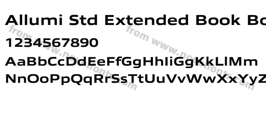 Allumi Std Extended Book BoldPreview