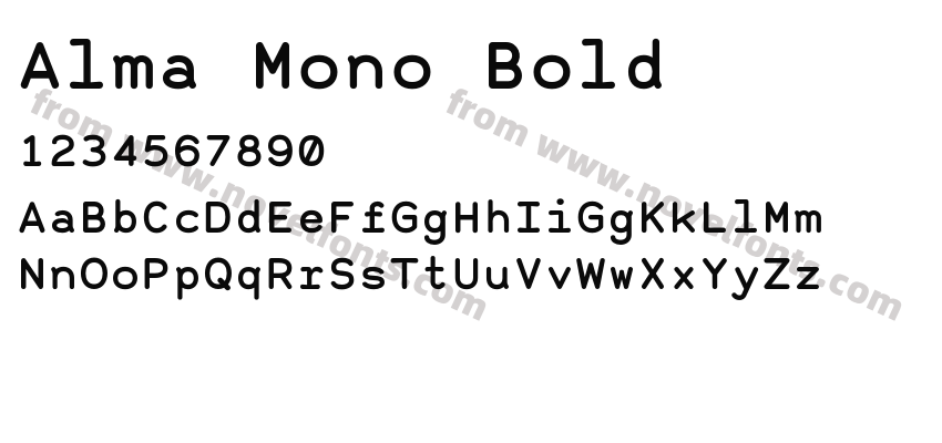 Alma Mono BoldPreview
