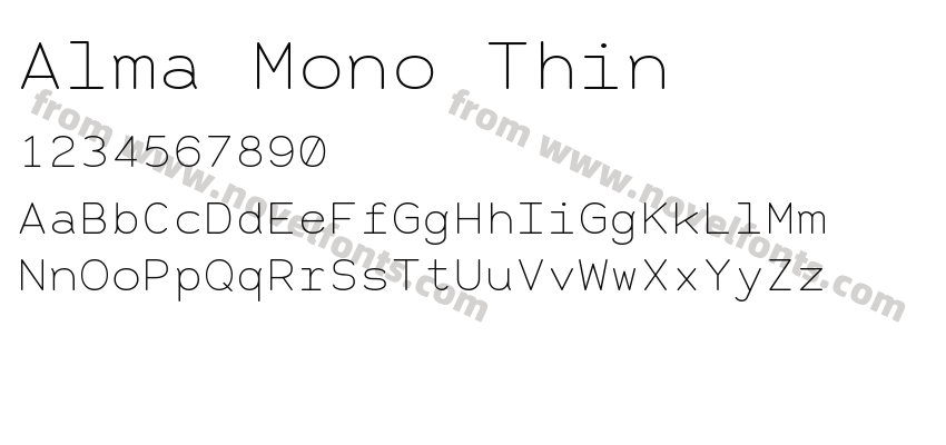 Alma Mono ThinPreview